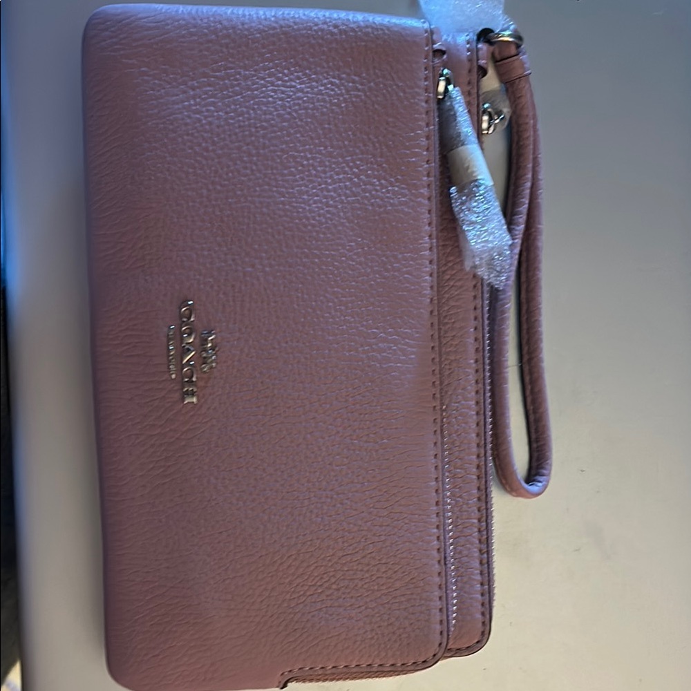 Coach Ice Purple Leather Wristlet